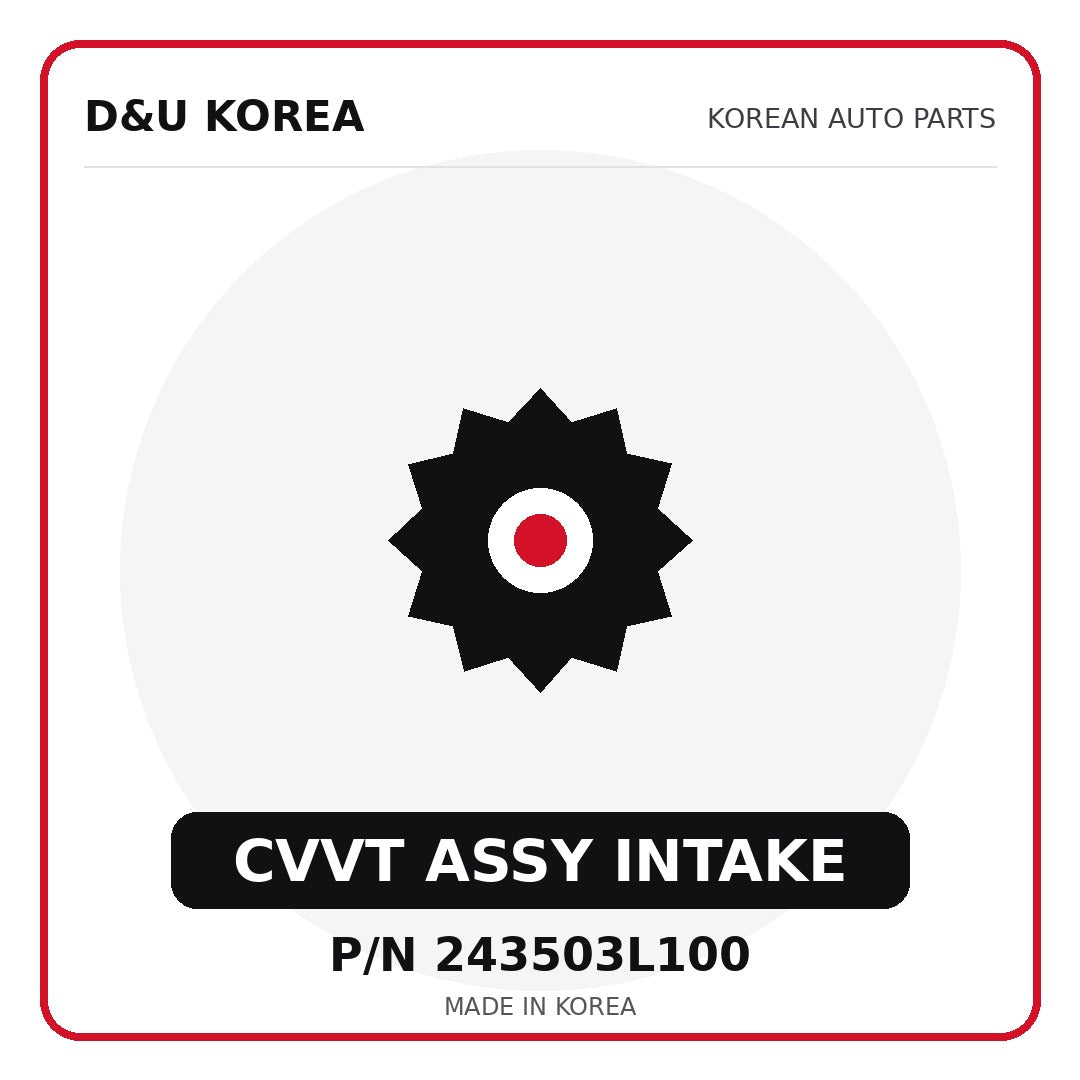 Genuine Mobis CVVT ASSY INTAKE 243503L100 for Korean vehicles | D&U Korea