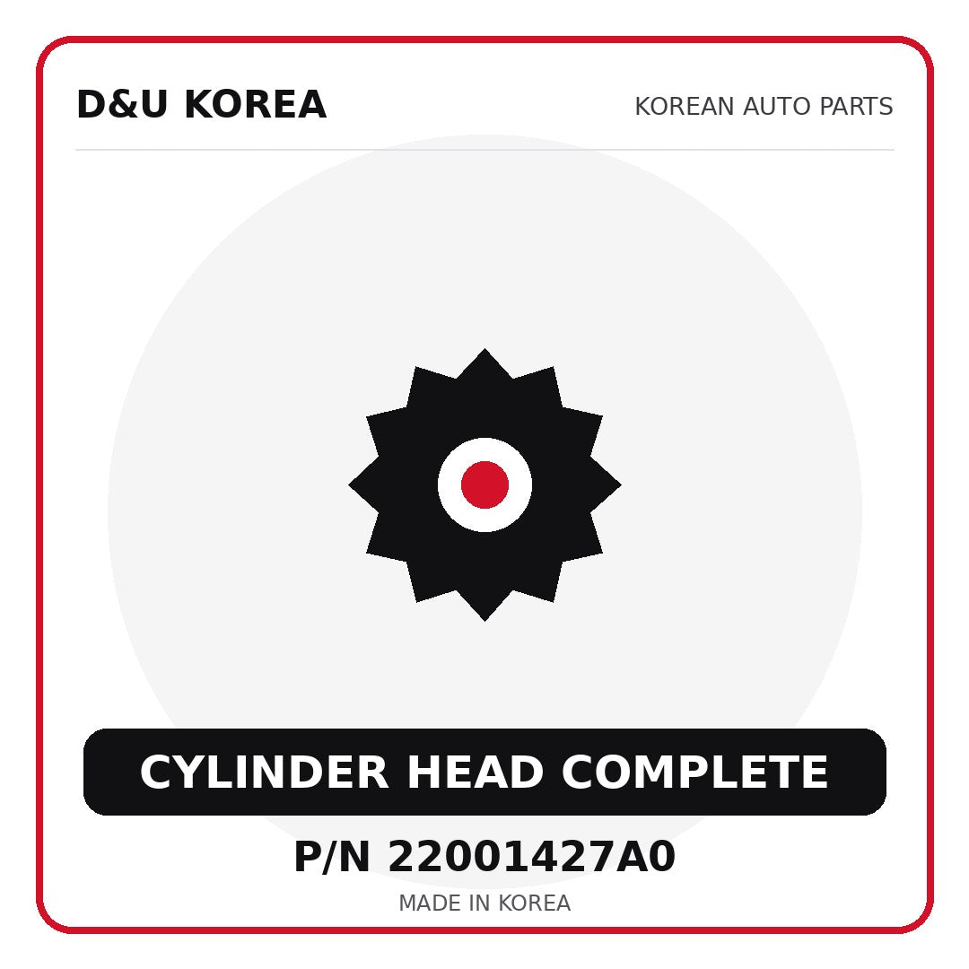 Genuine Mobis CYLINDER HEAD COMPLETE 22001427A0 - Korean auto parts from D&U Korea