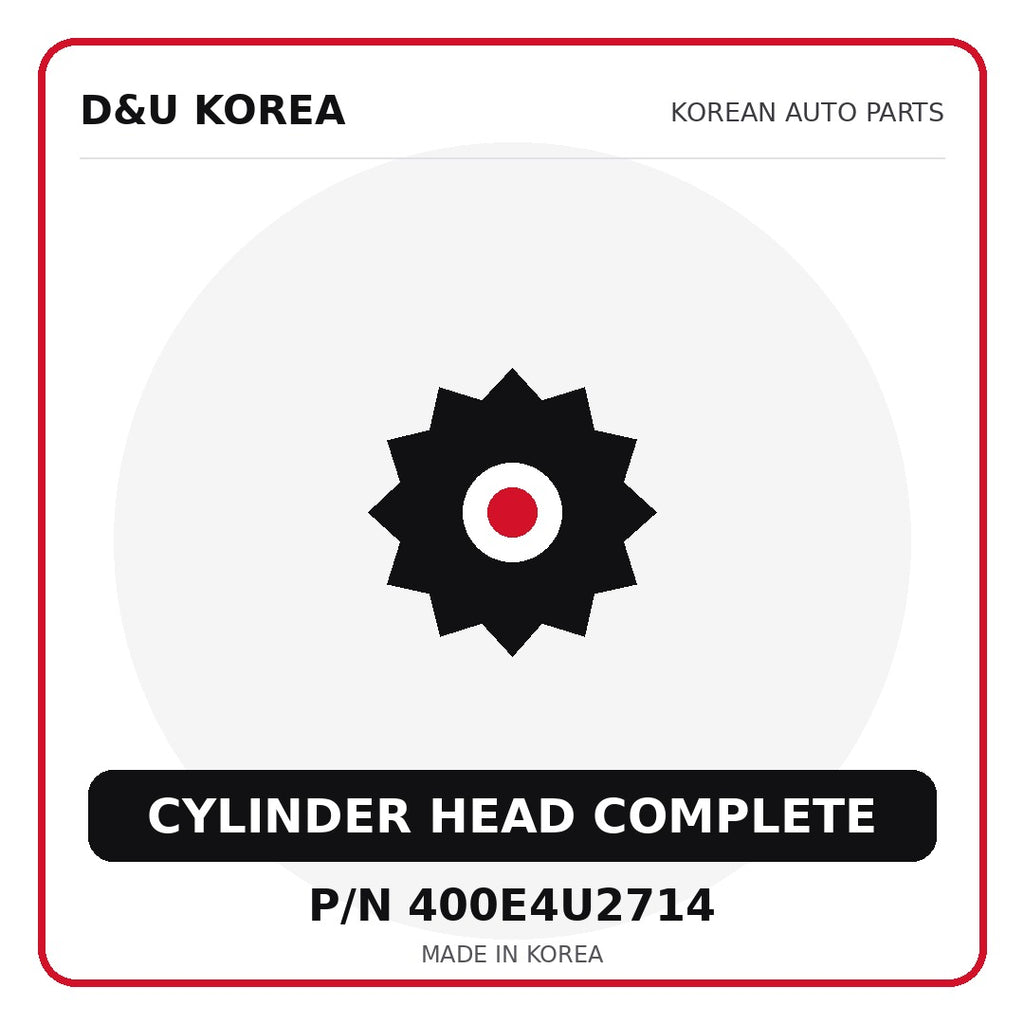 Genuine Mobis CYLINDER HEAD COMPLETE 400E4U2714 - Korean auto parts from D&U Korea