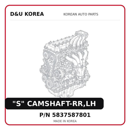 "S" CAMSHAFT-RR,LH
