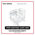 TRIM ASSY-TAIL GATE LWR