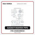 GASKET-HEATER PIPE