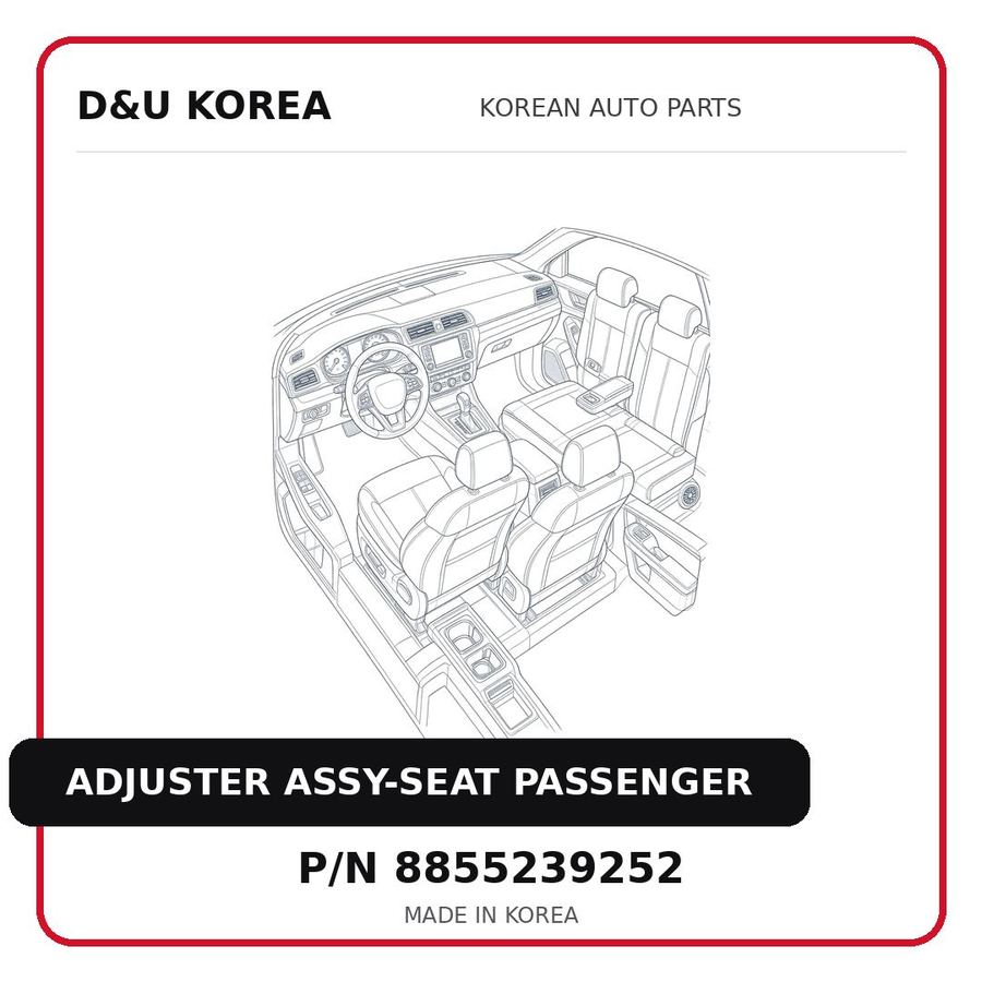ADJUSTER ASSY-SEAT PASSENGER