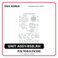 UNIT ASSY-BSD,RH