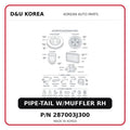 PIPE-TAIL W/MUFFLER RH