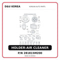 HOLDER-AIR CLEANER