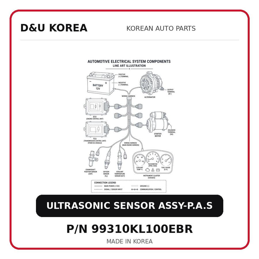 ULTRASONIC SENSOR ASSY-P.A.S