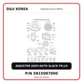 ADJUSTER ASSY-AUTO SLACK FR,LH