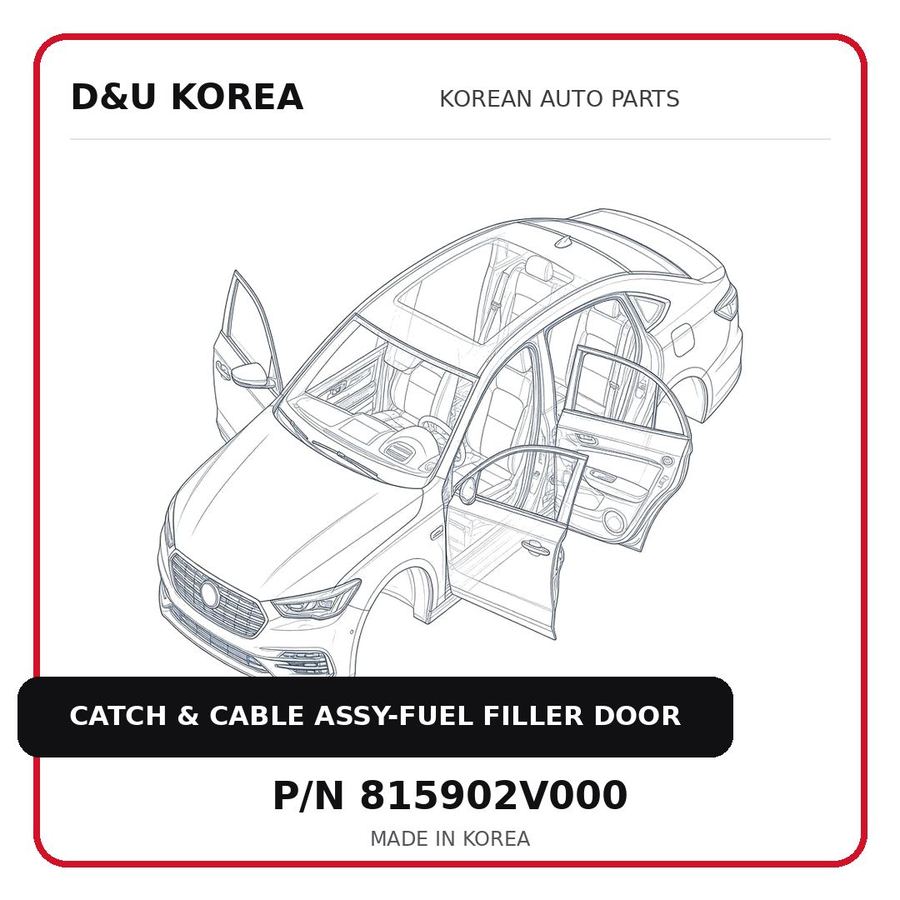CATCH & CABLE ASSY-FUEL FILLER DOOR