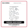 WIRING ASSY-ROOF