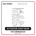 ACTUATOR ASSY-GEAR