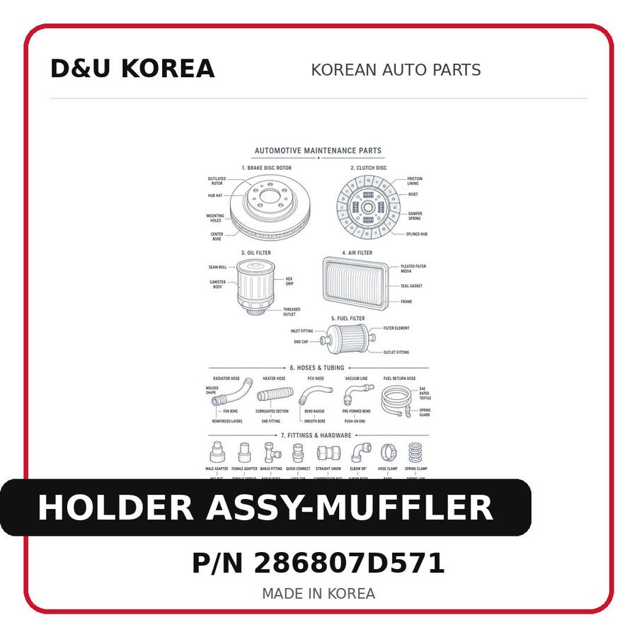 HOLDER ASSY-MUFFLER