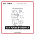 PAD-POWER SWITCH,RR