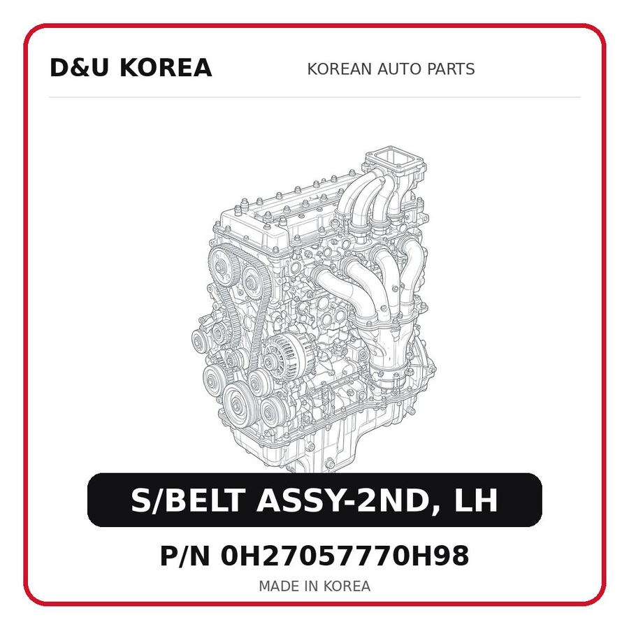 S/BELT ASSY-2ND, LH