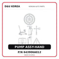 PUMP ASSY-HAND