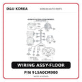 WIRING ASSY-FLOOR