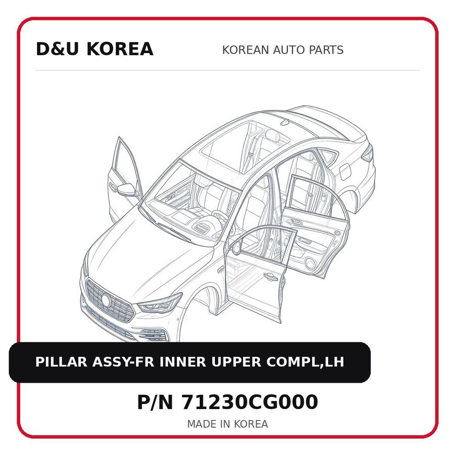 PILLAR ASSY-FR INNER UPPER COMPL,LH