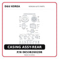 CASING ASSY-REAR