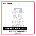 HOLDER ASSY-CUP