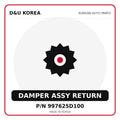 Genuine Mobis DAMPER ASSY RETURN 997625D100 for Korean vehicles | D&U Korea