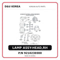LAMP ASSY-HEAD,RH