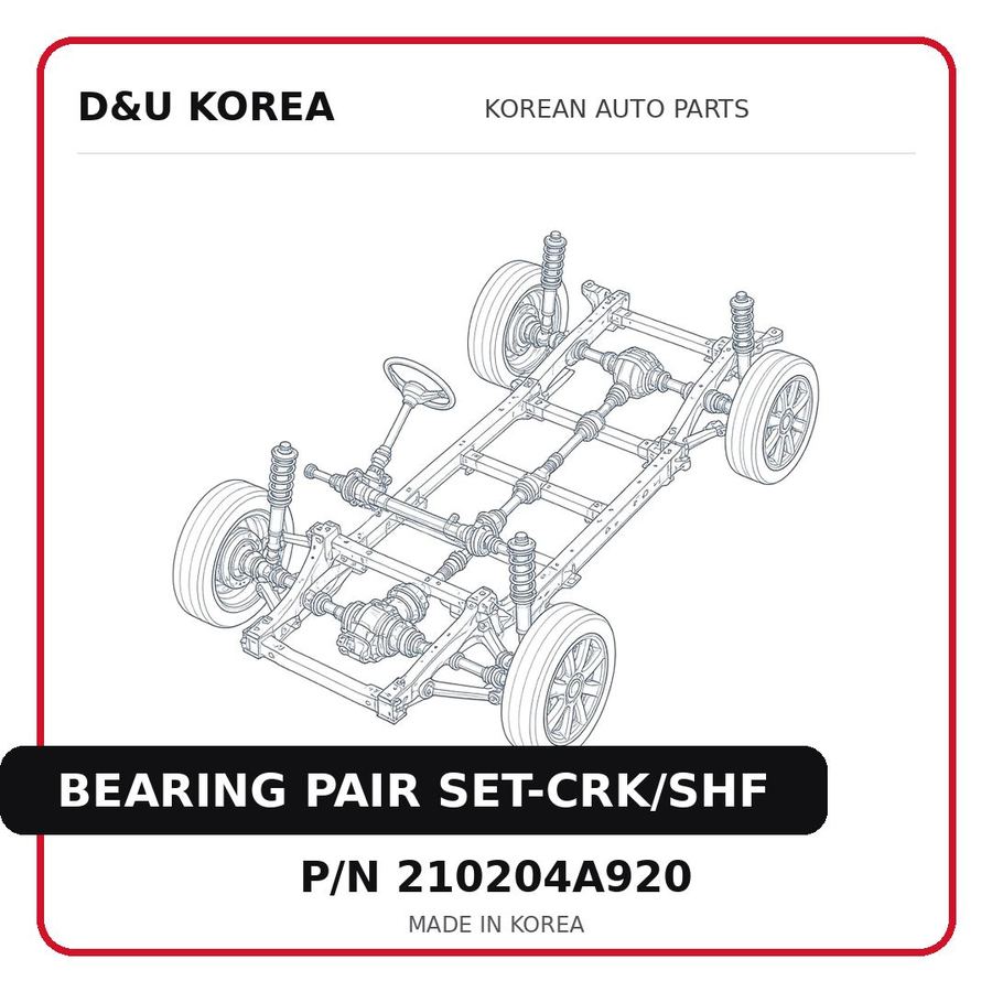 BEARING PAIR SET-CRK/SHF