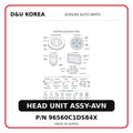 HEAD UNIT ASSY-AVN