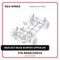 BRACKET-REAR BUMPER UPPER,RH