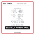 SHAFT-A/T PARKING PAWL