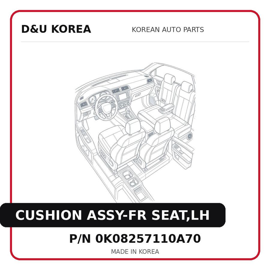 CUSHION ASSY-FR SEAT,LH