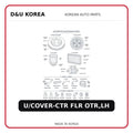 U/COVER-CTR FLR OTR,LH