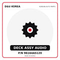 Genuine Mobis DECK ASSY AUDIO 96164A5120 for Korean vehicles | D&U Korea