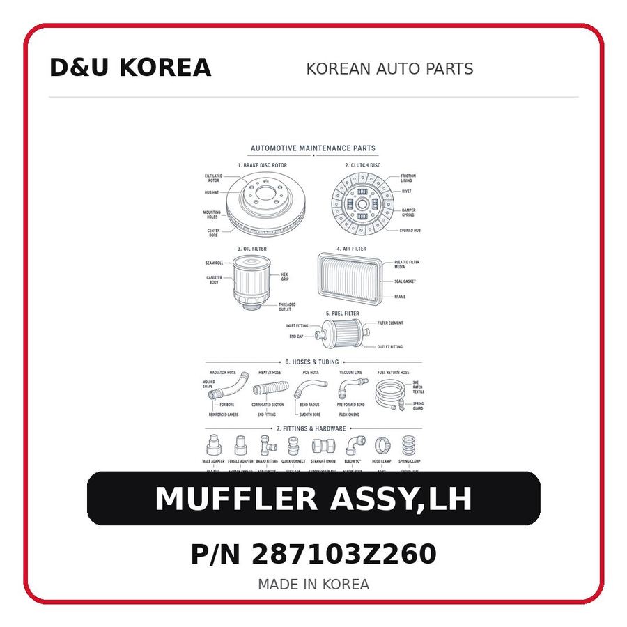 MUFFLER ASSY,LH