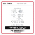 MUFFLER ASSY,LH