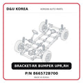 BRACKET-RR BUMPER UPR,RH