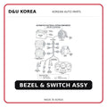 BEZEL & SWITCH ASSY