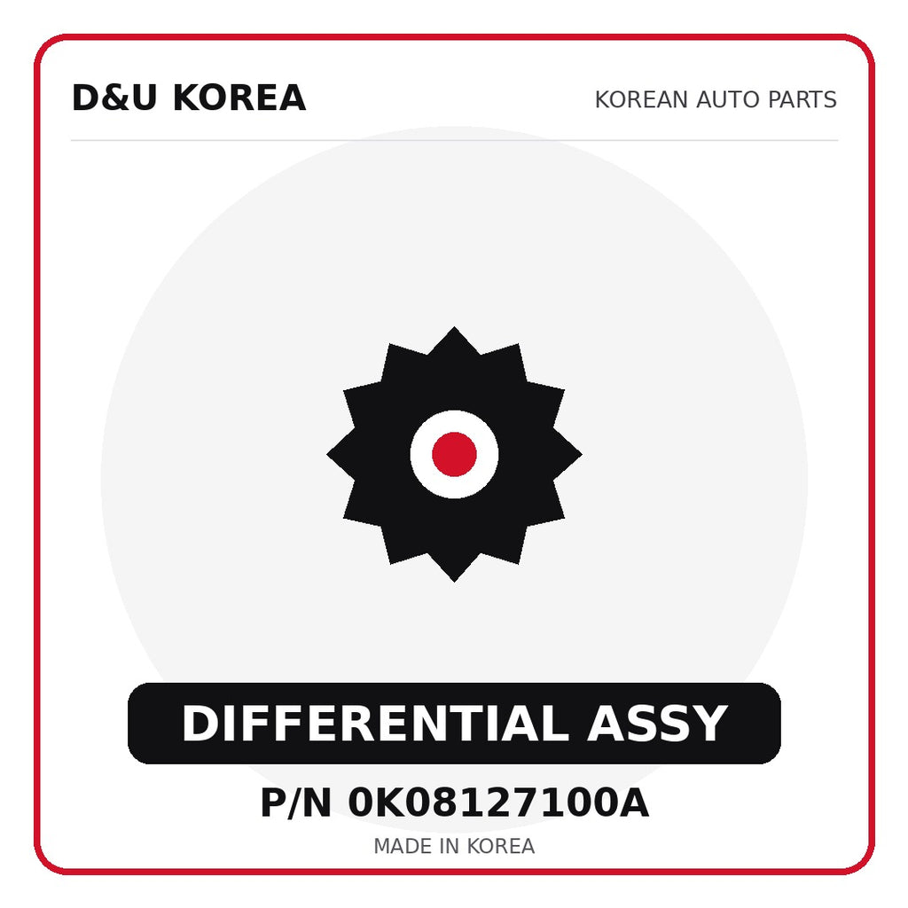 Genuine Mobis DIFFERENTIAL ASSY 0K08127100A - Korean auto parts from D&U Korea