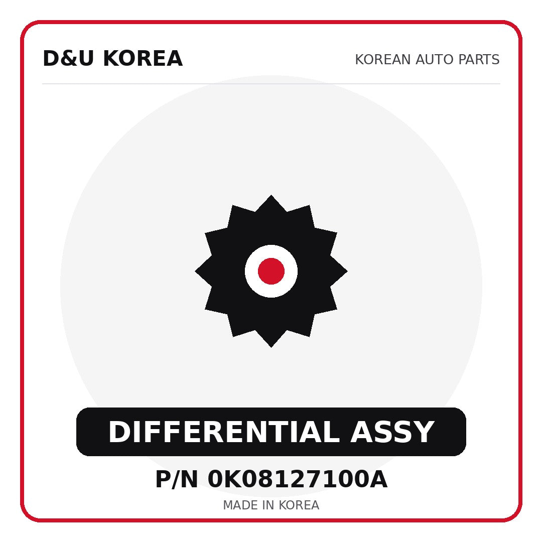 Genuine Mobis DIFFERENTIAL ASSY 0K08127100A - Korean auto parts from D&U Korea