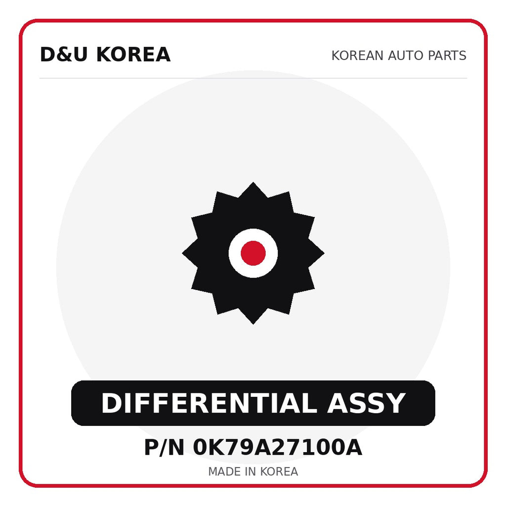 Genuine Mobis DIFFERENTIAL ASSY 0K79A27100A - Korean auto parts from D&U Korea