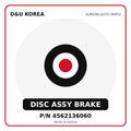 Genuine Mobis DISC ASSY BRAKE 4562136060 - Korean auto parts from D&U Korea