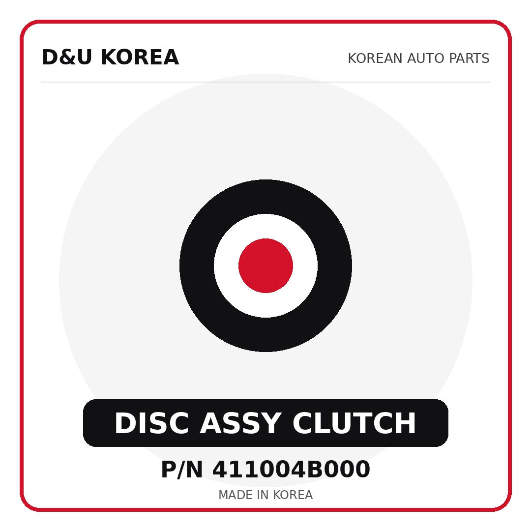 Genuine Mobis DISC ASSY CLUTCH 411004B000 for Korean vehicles | D&U Korea