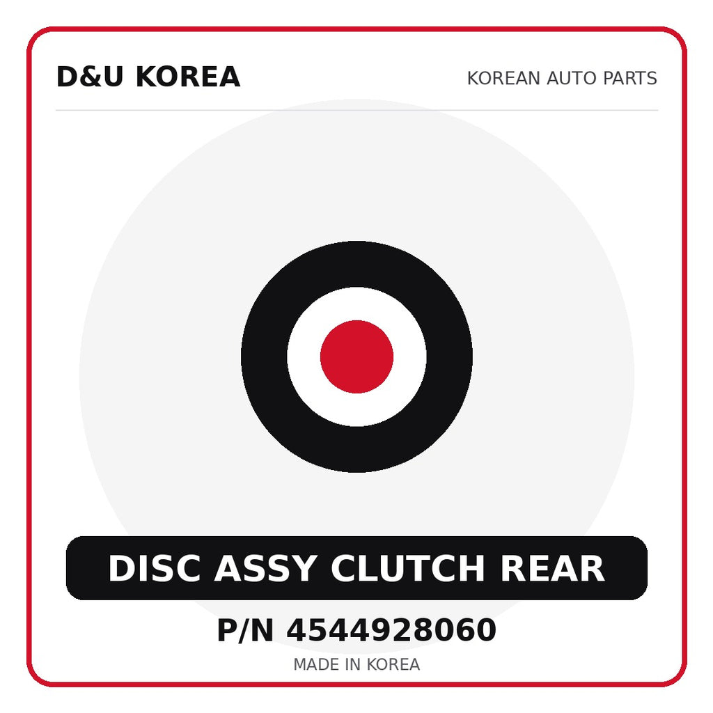Genuine Mobis DISC ASSY CLUTCH REAR 4544928060 - Korean auto parts from D&U Korea