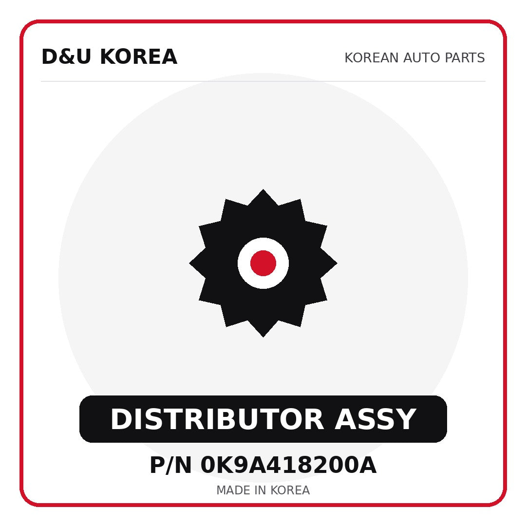Genuine Mobis DISTRIBUTOR ASSY 0K9A418200A for Korean vehicles | D&U Korea