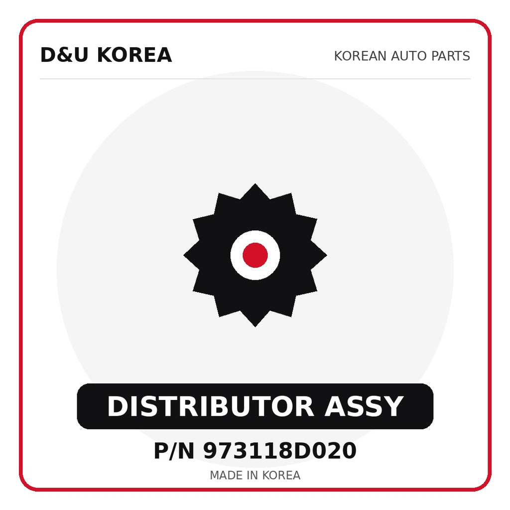 Genuine Mobis DISTRIBUTOR ASSY 973118D020 for Korean vehicles | D&U Korea