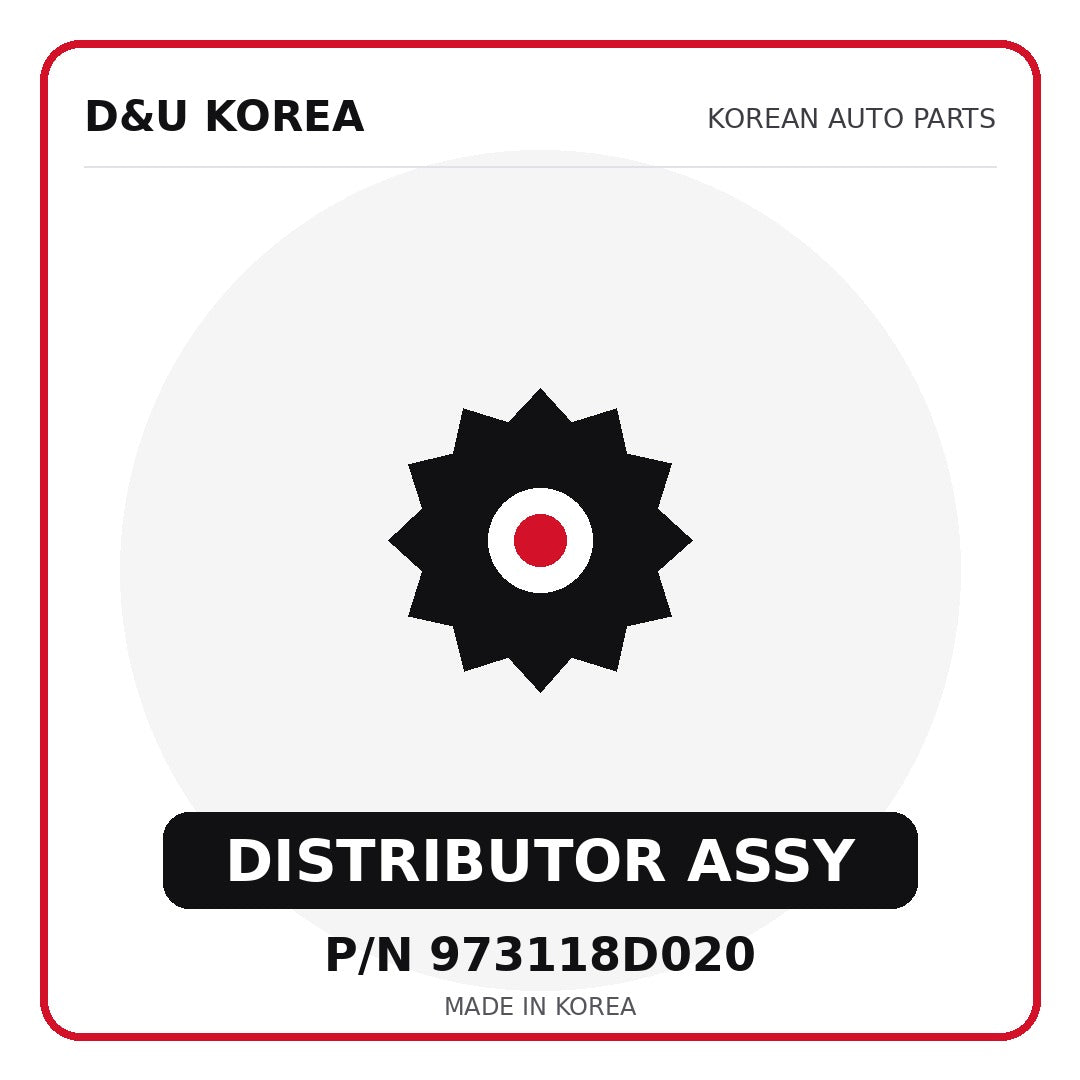 Genuine Mobis DISTRIBUTOR ASSY 973118D020 for Korean vehicles | D&U Korea