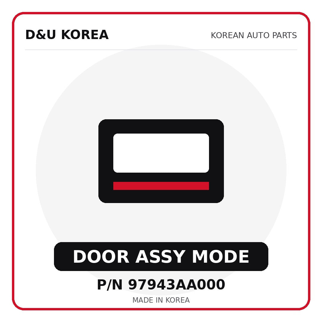 Genuine Mobis DOOR ASSY MODE 97943AA000 for Korean vehicles | D&U Korea