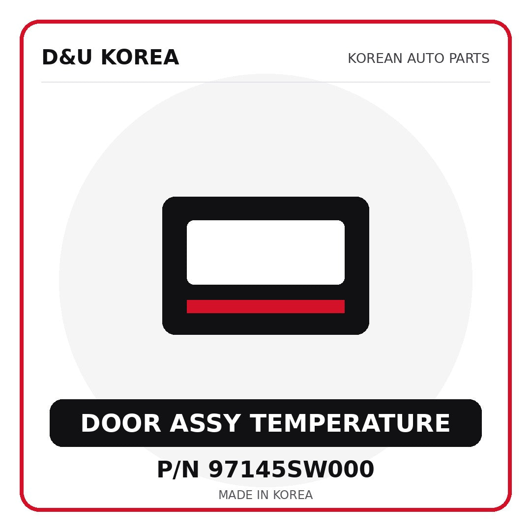 Genuine Mobis DOOR ASSY TEMPERATURE 97145SW000 for Korean vehicles | D&U Korea