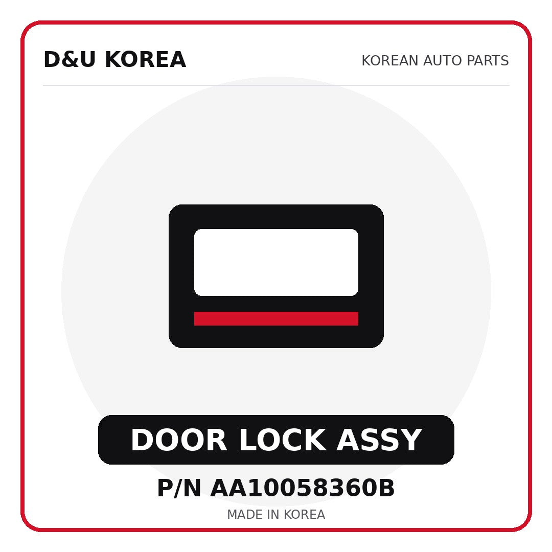 Genuine Mobis DOOR LOCK ASSY AA10058360B for Korean vehicles | D&U Korea