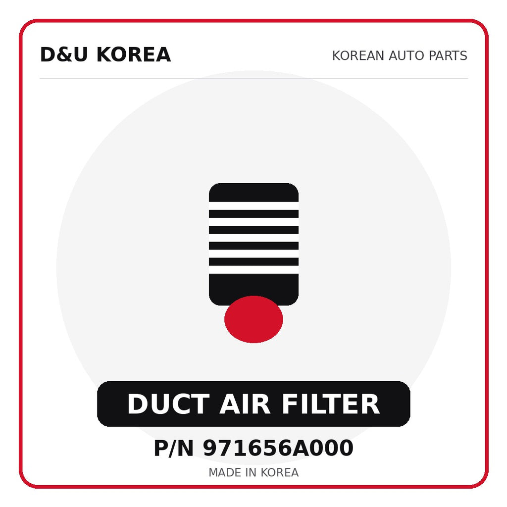 Genuine Mobis DUCT AIR FILTER 971656A000 for Korean vehicles | D&U Korea