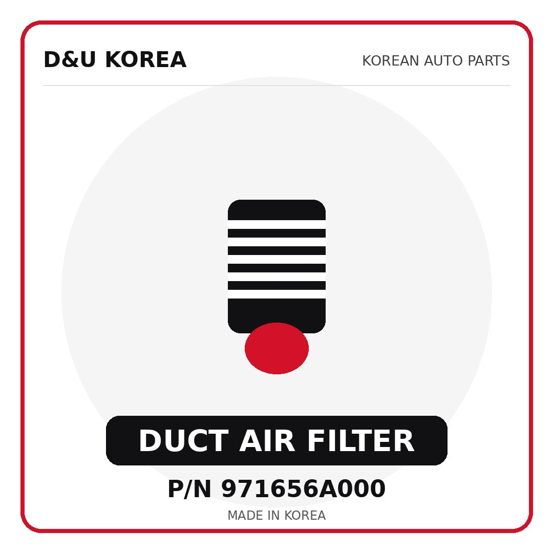 Genuine Mobis DUCT AIR FILTER 971656A000 for Korean vehicles | D&U Korea
